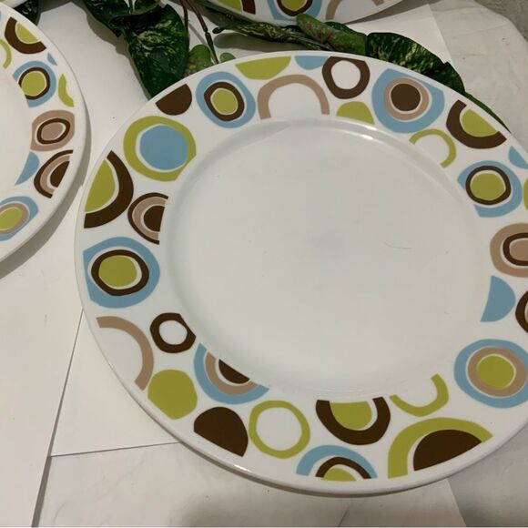 4 Corelle Corning ROLA 2 Dinner Plate (s) 10.75" 2 salad  8.5” Discontinued G14 - Picture 2 of 7